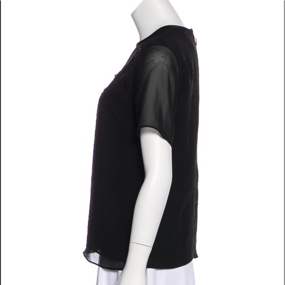 Erdem Black Chiffon Beaded Blouse - Picture 2 of 4